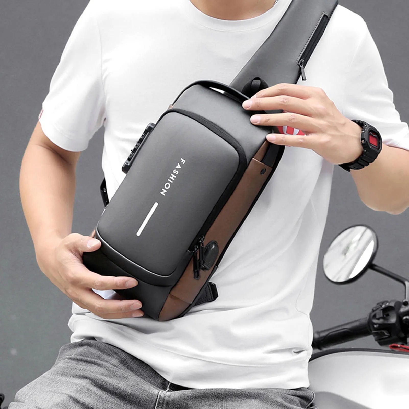 BlindPack® Mochila Antirrobo con cable USB y cerradura con clave